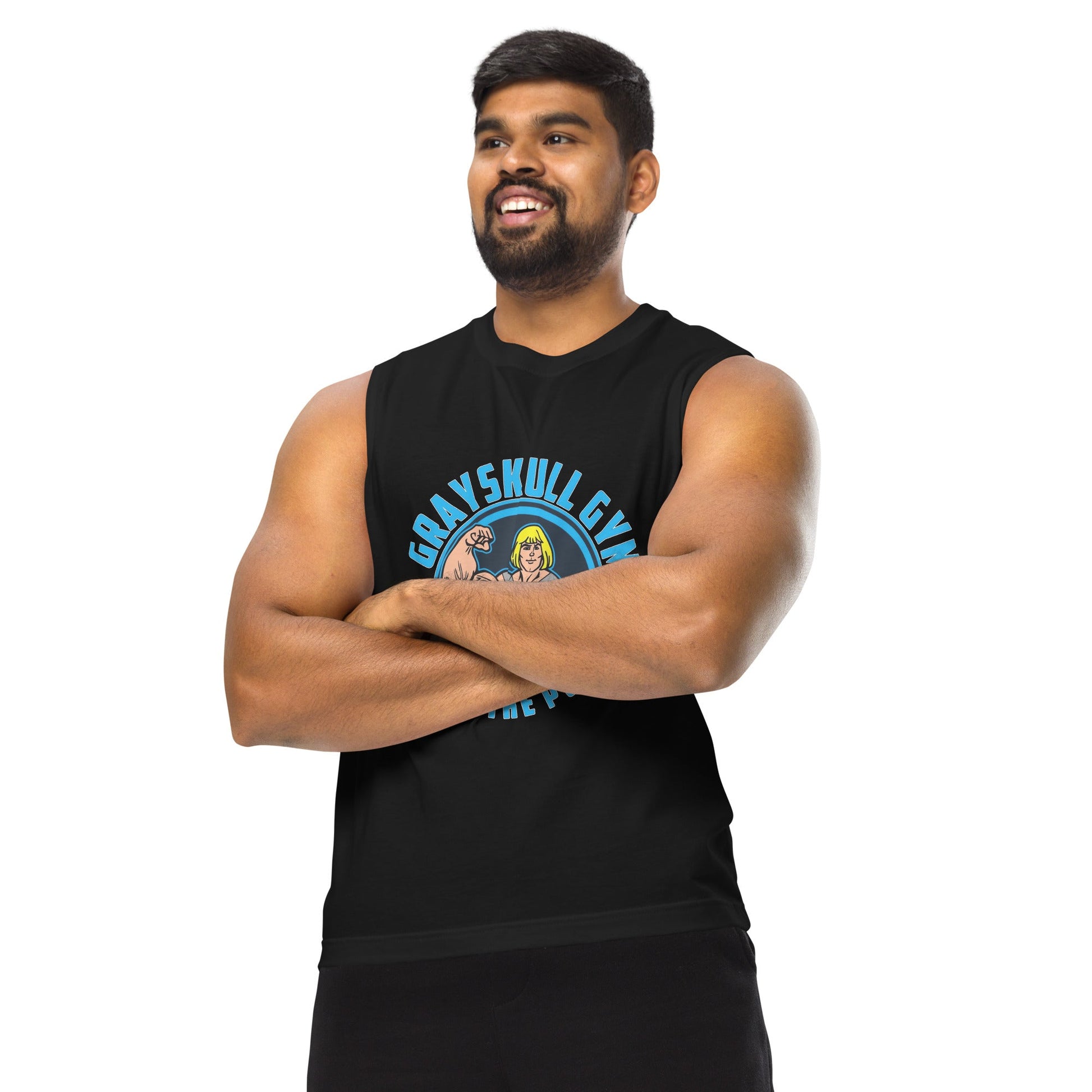 Camiseta sin mangas perfecta para entrenar, Camiseta Grayskull Gym compra en línea y experimenta el mejor servicio al cliente. envíos internacionales.