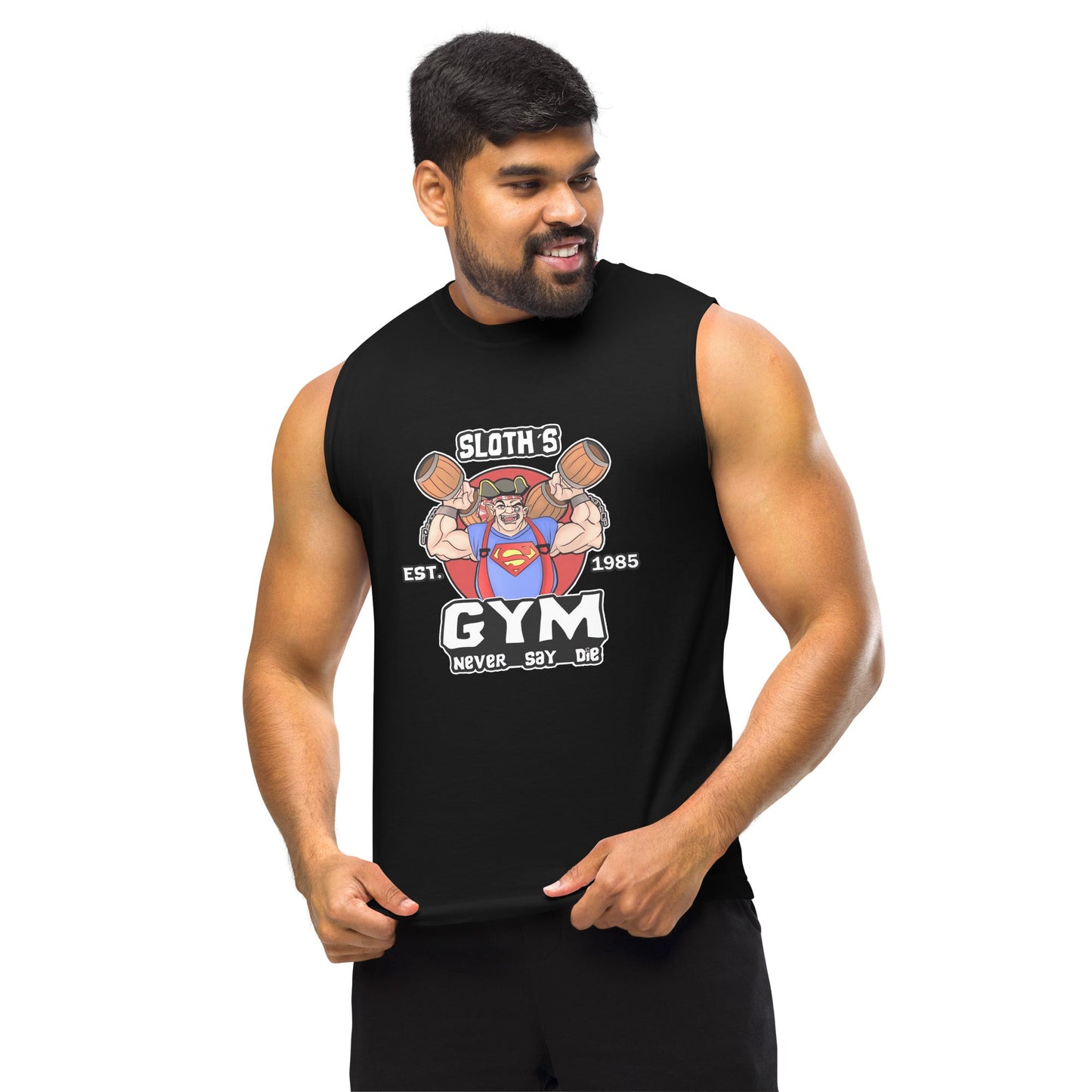 Camiseta sin mangas perfecta para entrenar, Camiseta Sloth's Gym compra en línea y experimenta el mejor servicio al cliente. envíos internacionales.