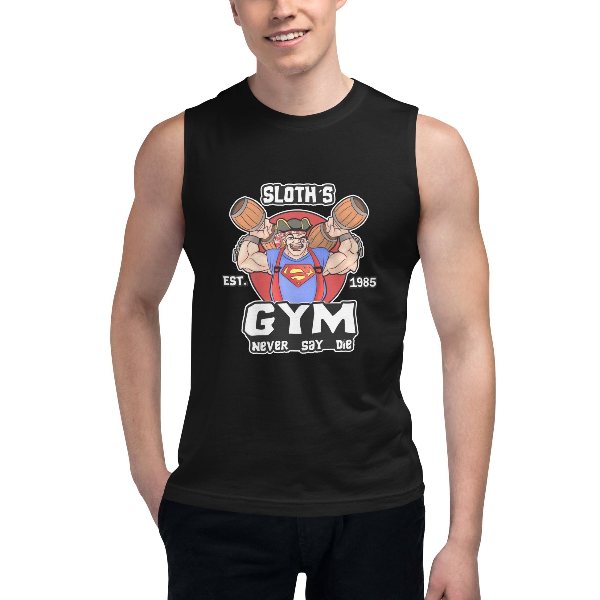 Camiseta sin mangas perfecta para entrenar, Camiseta Sloth's Gym compra en línea y experimenta el mejor servicio al cliente. envíos internacionales.