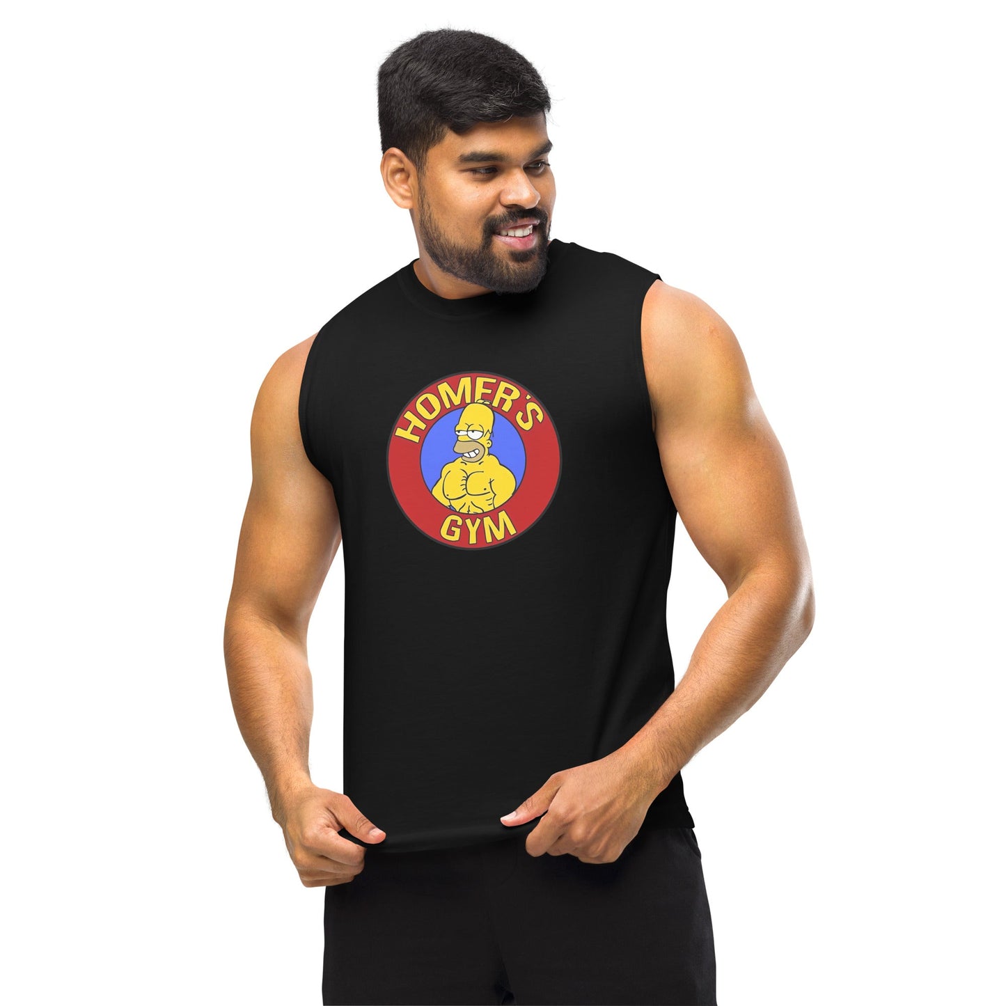 Camiseta sin mangas perfecta para entrenar,Camiseta Homer's Gym comprala en línea y experimenta el mejor servicio al cliente. 