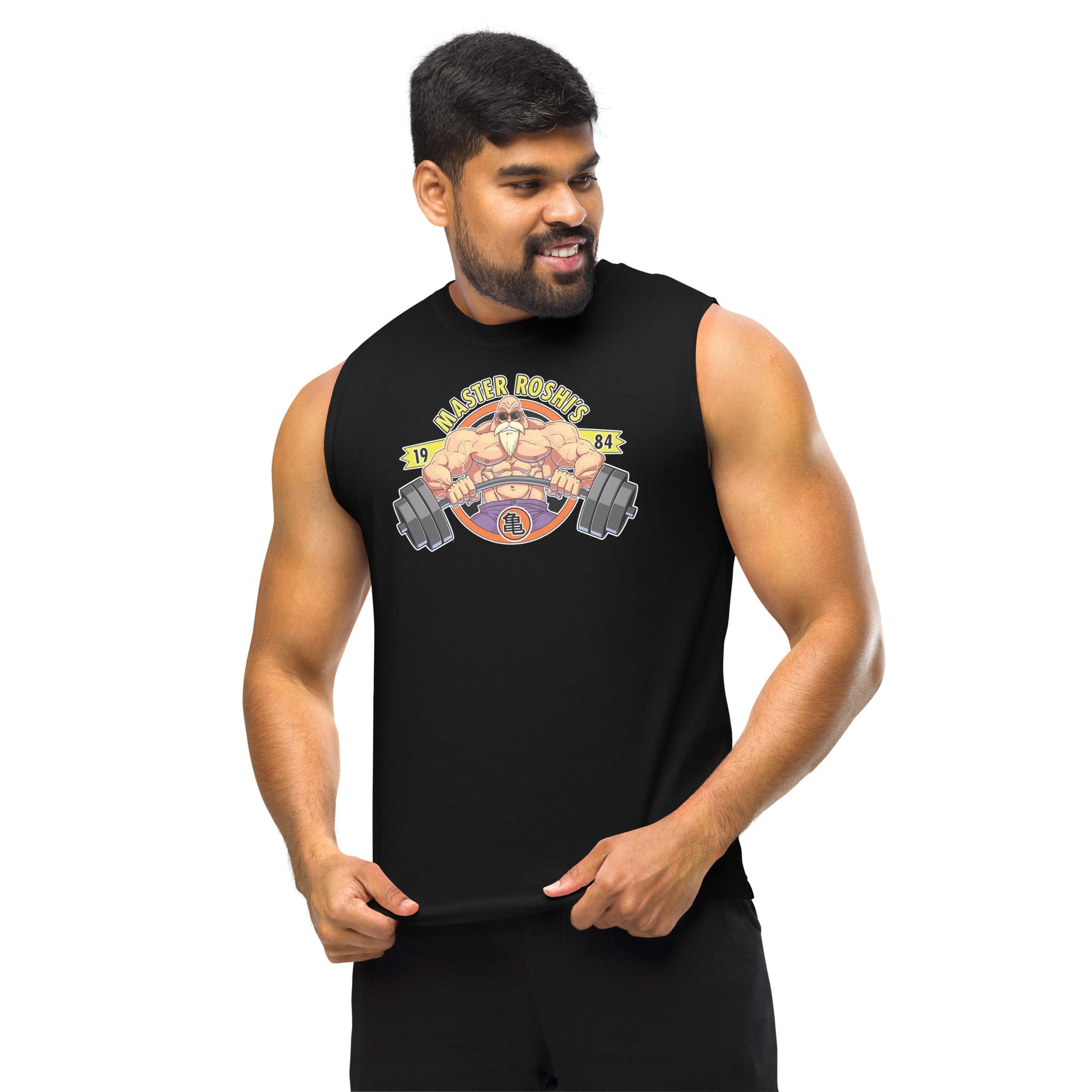 Camiseta sin mangas perfecta para entrenar, Camiseta Master Roshi's Gym comprala en línea y experimenta el mejor servicio al cliente.