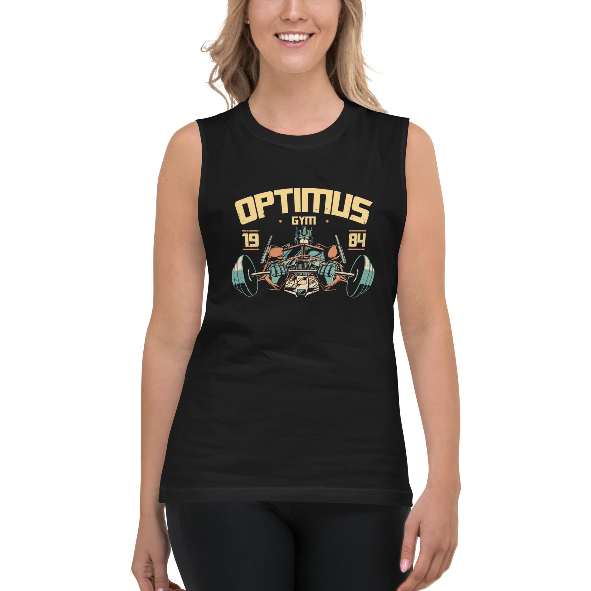 Camiseta sin Mangas de Optimus Gym, Nuestras Camisetas son unisex disponibles en la mejor tienda online, compra ahora en Gymbros!