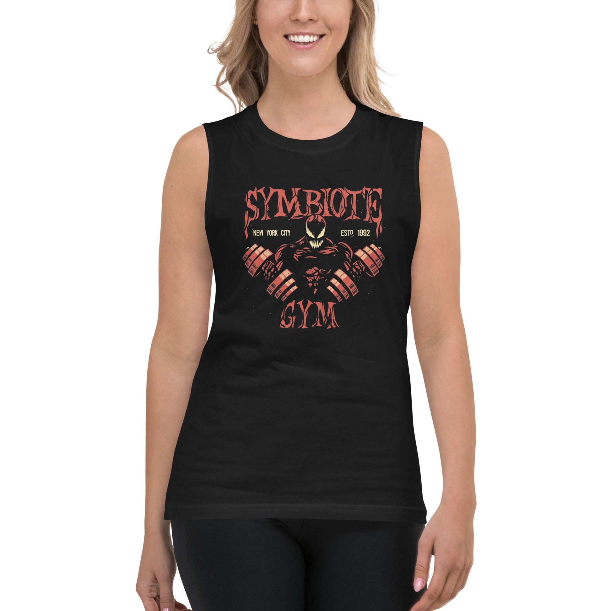 Camiseta sin Mangas Symbiote Gym, Nuestras Camisetas son unisex disponibles en la mejor tienda online, compra ahora en Gymbros!