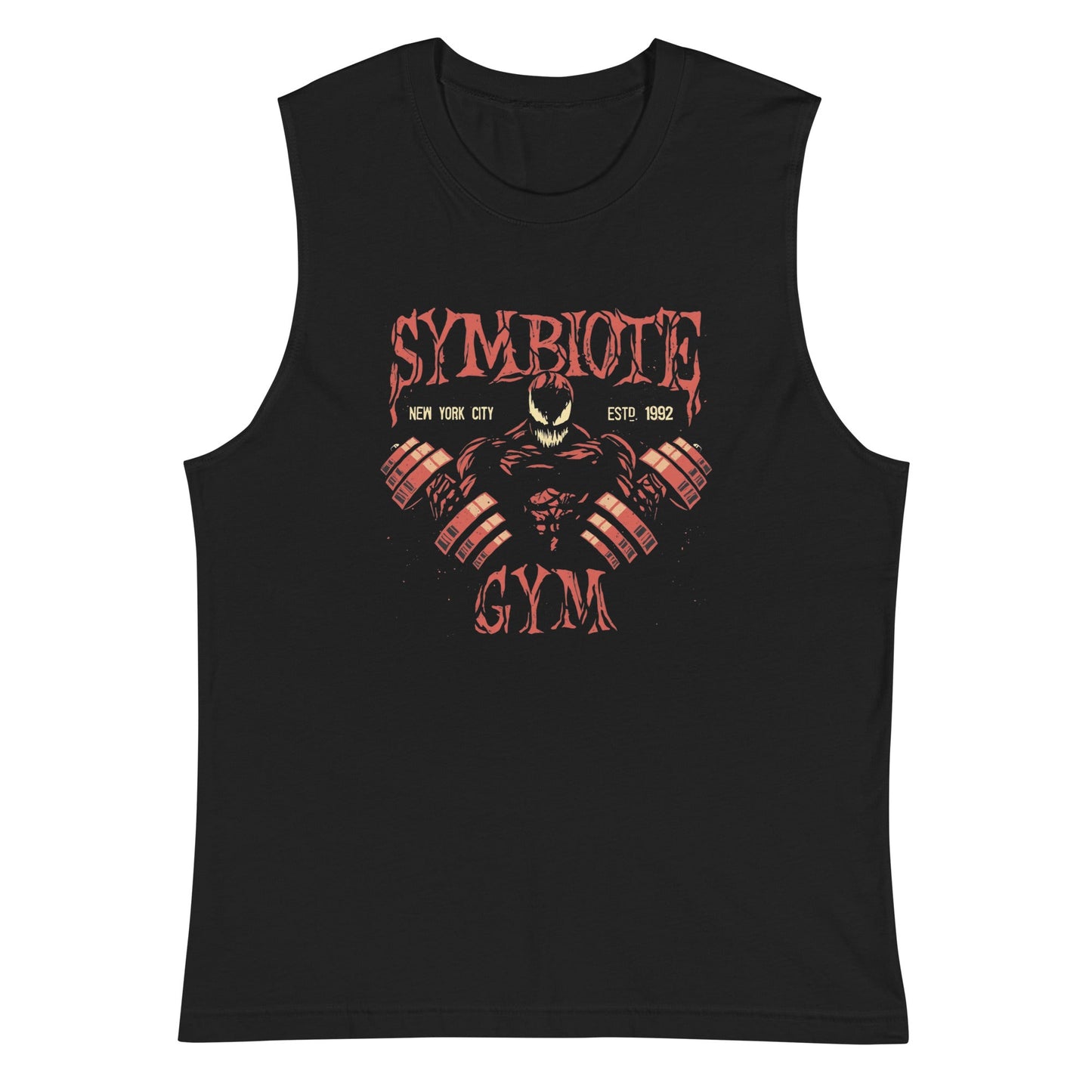 Camiseta sin Mangas Symbiote Gym, Nuestras Camisetas son unisex disponibles en la mejor tienda online, compra ahora en Gymbros!