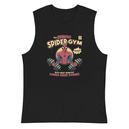 Camiseta sin Mangas Spider-Gym, Nuestras Camisetas son unisex disponibles en la mejor tienda online, compra ahora en Gymbros!