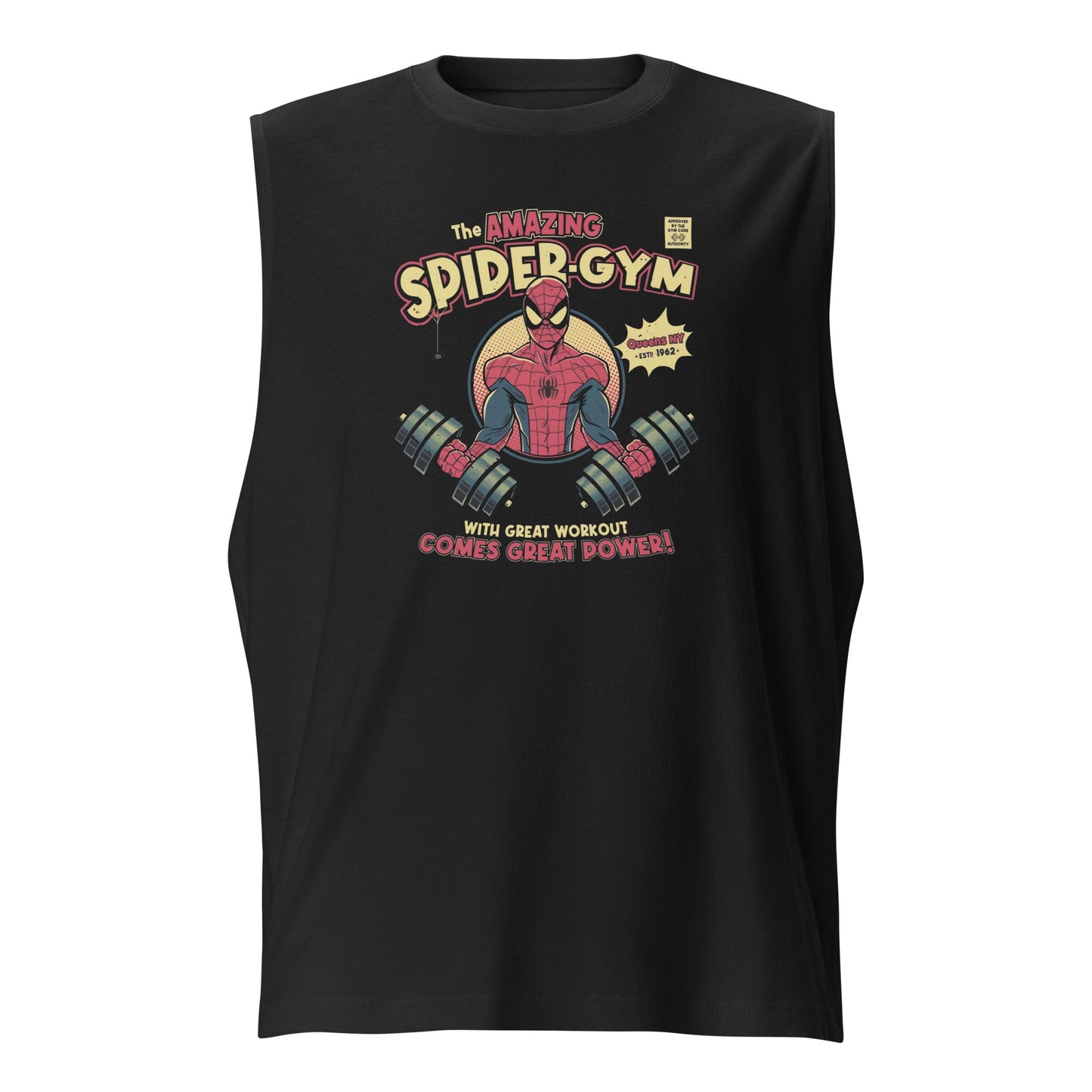 Camiseta sin Mangas Spider-Gym, Nuestras Camisetas son unisex disponibles en la mejor tienda online, compra ahora en Gymbros!