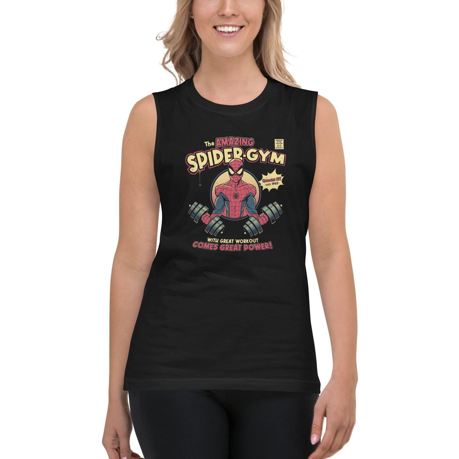 Camiseta sin Mangas Spider-Gym, Nuestras Camisetas son unisex disponibles en la mejor tienda online, compra ahora en Gymbros!