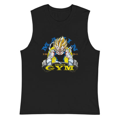 Playera sin Mangas Vegeta Gym, Nuestras Playeras son unisex disponibles en la mejor tienda online, compra ahora en Gymbros!