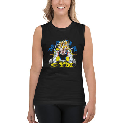 Playera sin Mangas Vegeta Gym, Nuestras Playeras son unisex disponibles en la mejor tienda online, compra ahora en Gymbros!