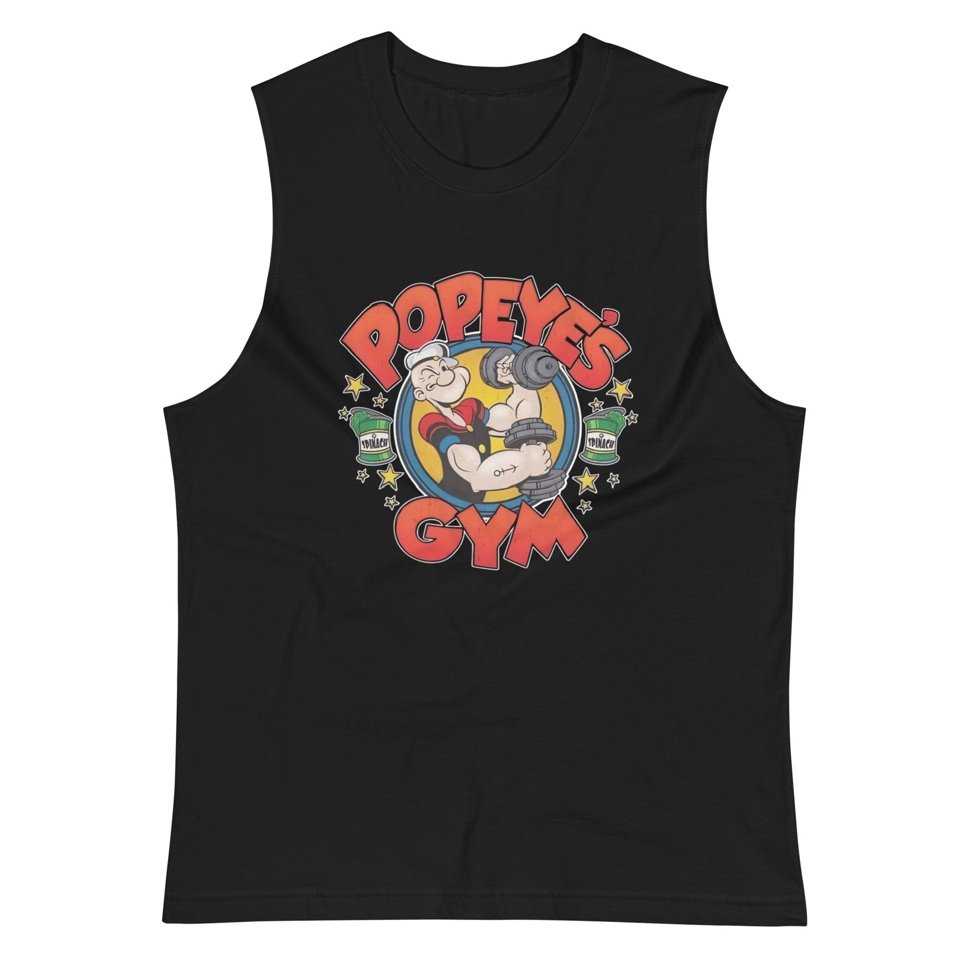 Camiseta sin Mangas Popeye's Gym, Nuestras Camisetas son unisex disponibles en la mejor tienda online, compra ahora en Gymbros!