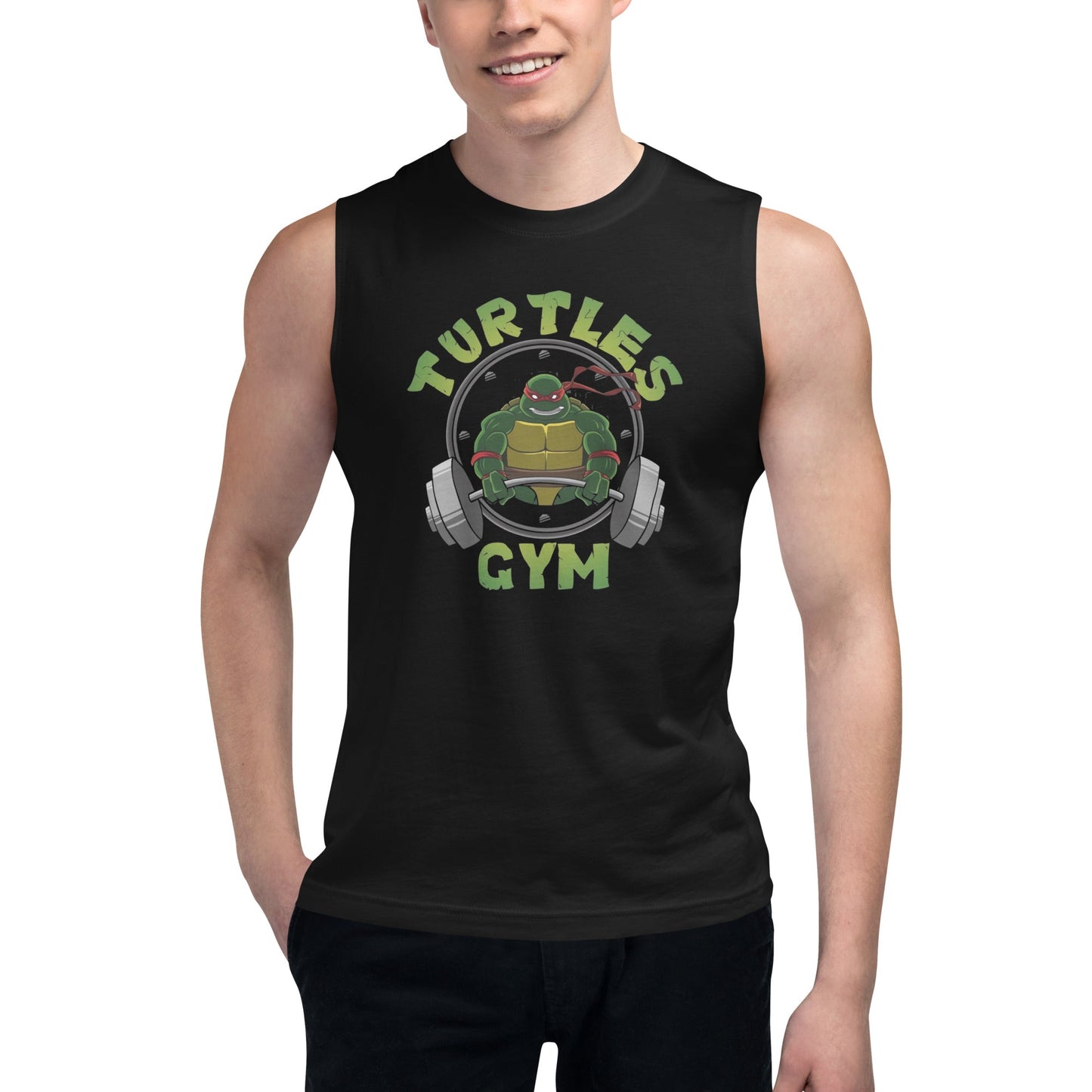 Camiseta sin Mangas Turtles Gym, Nuestras Camisetas son unisex disponibles en la mejor tienda online, compra ahora en Gymbros!