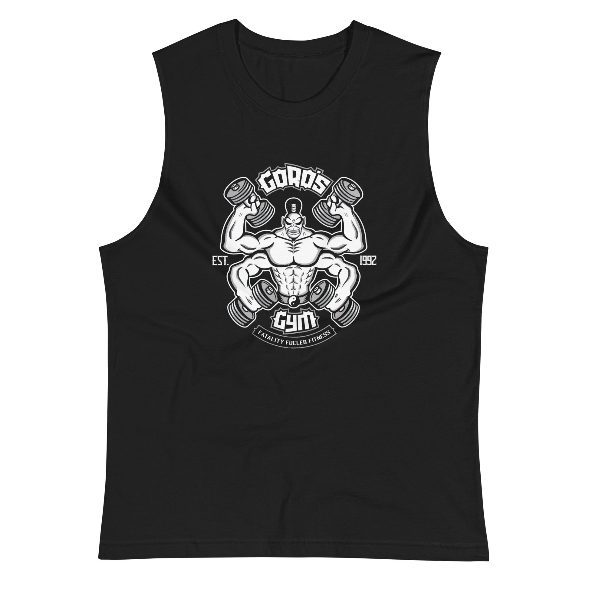 Playera sin Mangas de Goro's Gym, Disponible en la mejor tienda online para comprar tu merch favorita, la mejor Calidad, compra Ahora en Gymbros! 