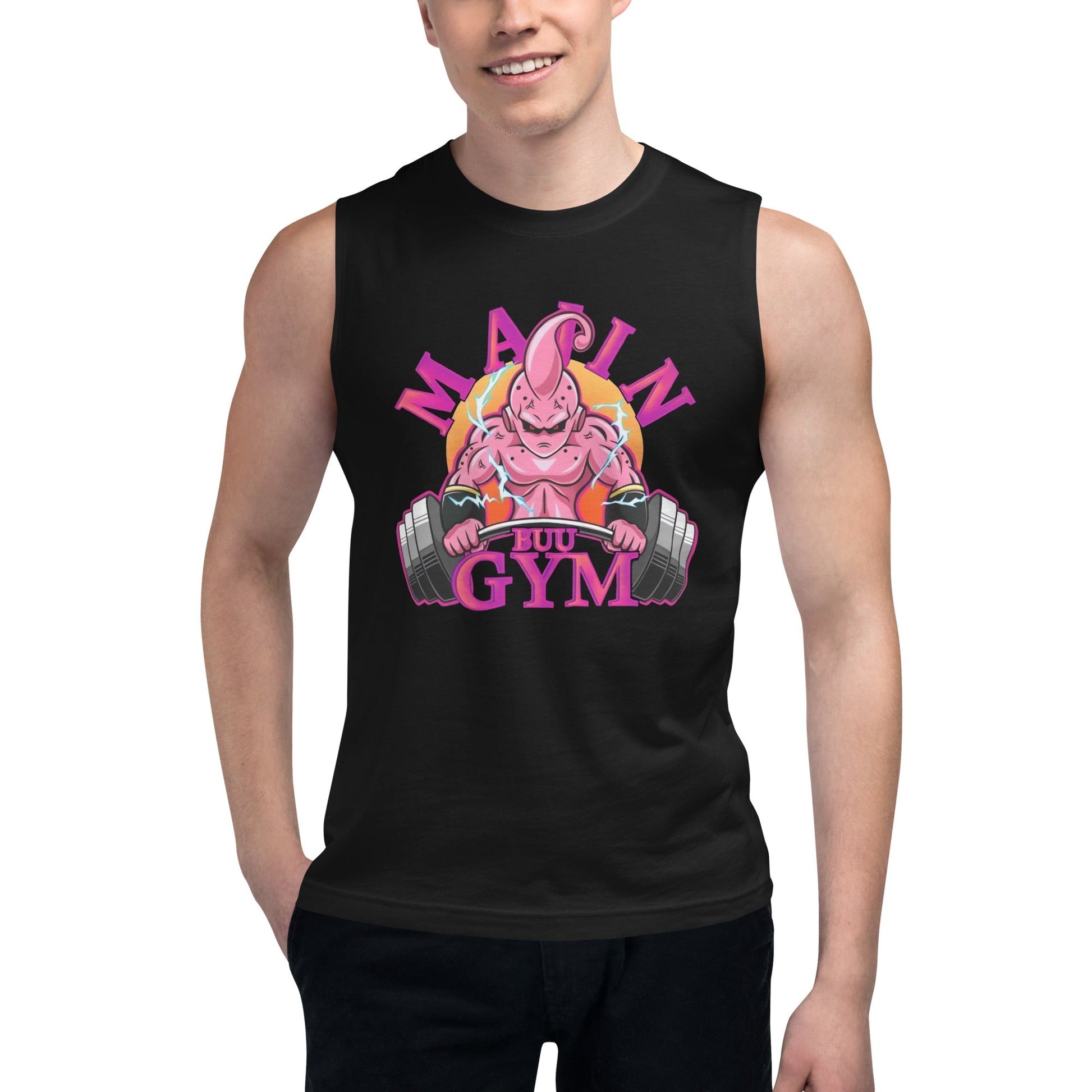 Camiseta sin Mangas Majin Gym, Nuestras Camisetas son unisex disponibles en la mejor tienda online, compra ahora en Gymbros!