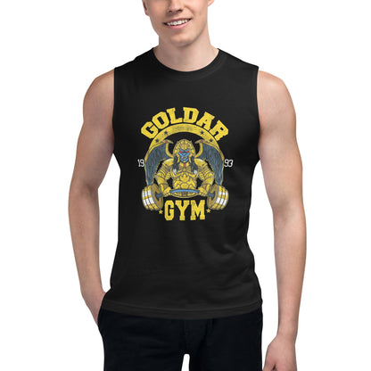 Camiseta sin Mangas Goldar Gym, Nuestras Camisetas son unisex disponibles en la mejor tienda online, compra ahora en Gymbros!