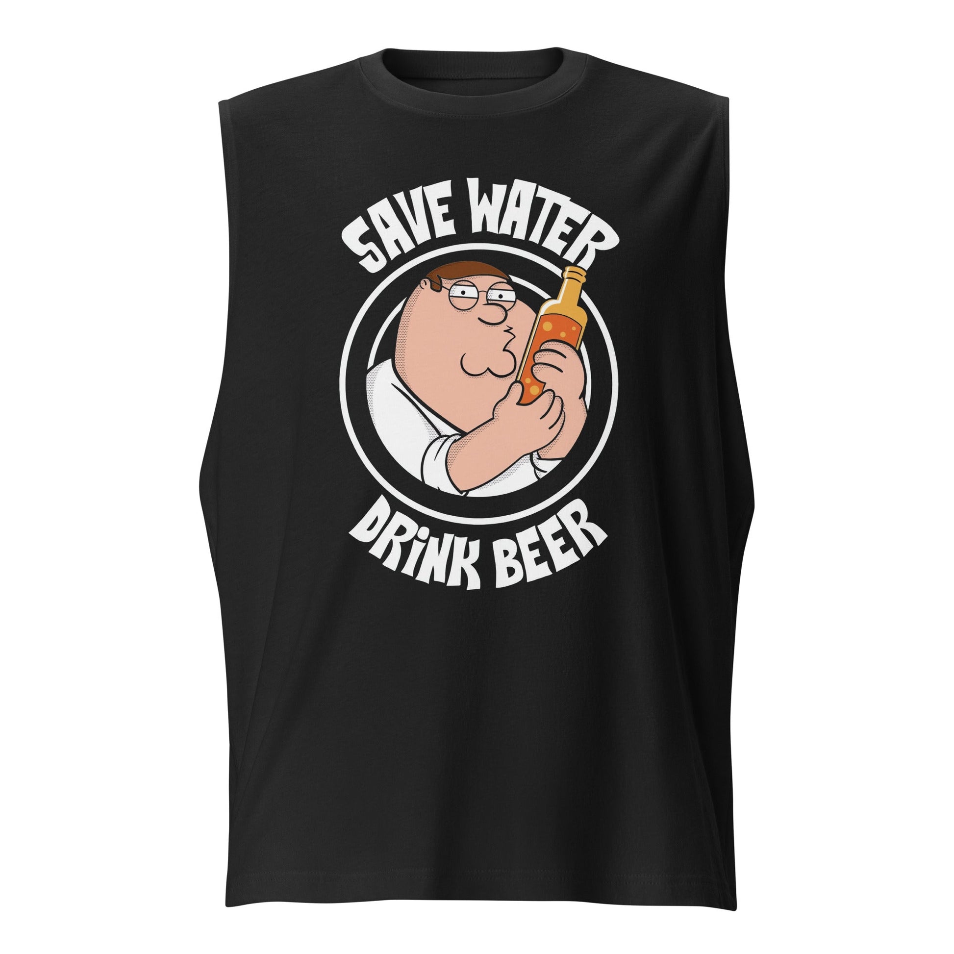 Playera sin mangas Save Water, Disponible en la mejor tienda online para comprar tu merch favorita, la mejor Calidad.