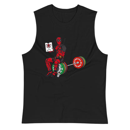 ¡Compra el mejor merchandising en Gymbros! Encuentra diseños únicos y de alta calidad en playeras, Camiseta DeadLift con Deadpool