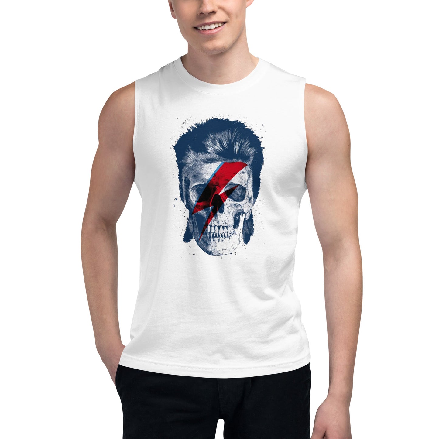 Camiseta sin Mangas David Bowie Skeleton, Nuestras Camisetas son unisex disponibles en la mejor tienda online, con envíos a todo el país, compra ahora