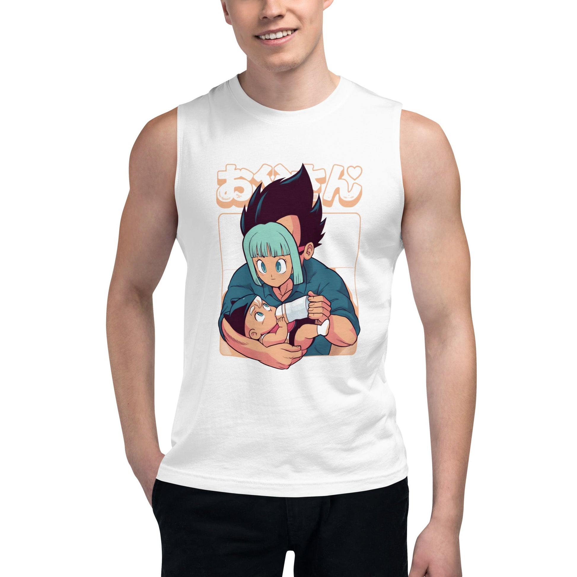 Playera sin mangas Papá Vegeta, Disponible en la mejor tienda online para comprar tu merch favorita, la mejor Calidad, compra en Superstar! 